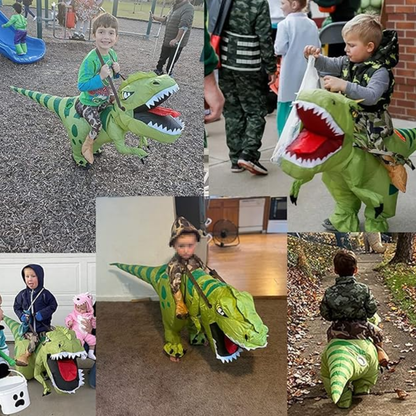 Inflatable dinosaur costume