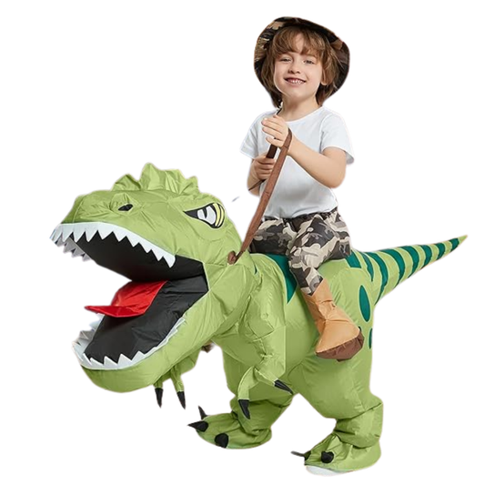 Inflatable dinosaur costume